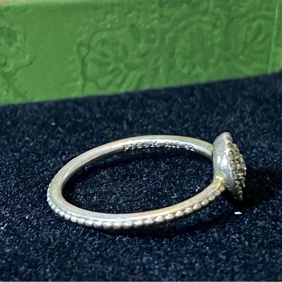 Authentic Pandora Ring, Radiant Elegance clear CZ, 925 Sterling Silver 52 US 6 - Picture 2 of 3